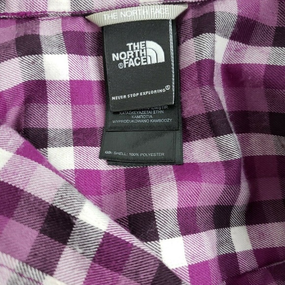 The North Face Purple Plaid LongSleeve Pearl Shirt - Picture 7 of 8